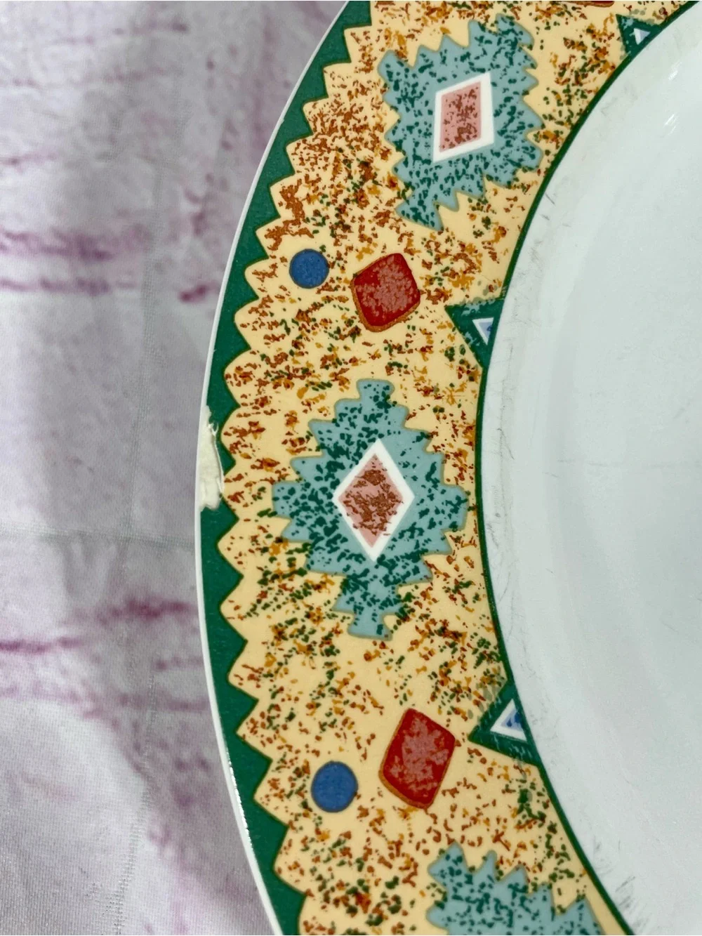 Vintage Sakura Moccasin Sue Zipkin Southwestern Stoneware Salad Plate Set of 2